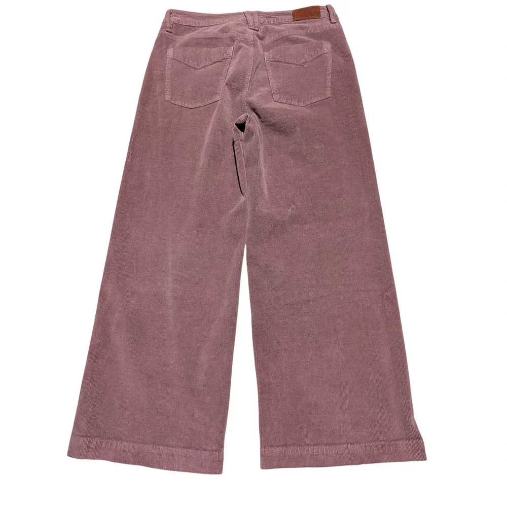 Corduroy Pants Womens 28 Mauve Wide Leg High Rise 30x25 Boho‎ Retro 70s